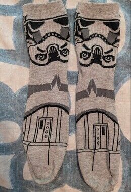 Gray  Star Wars Stormtrooper Men's Socks